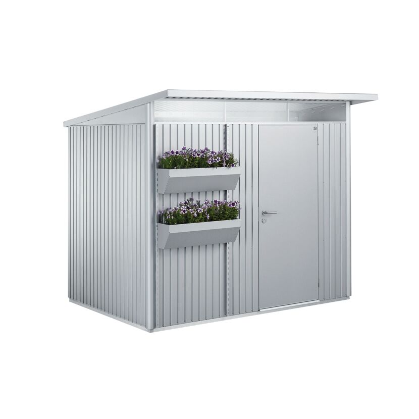 Gerätehaus 'AvantGarde' Gr. A5  silber-metallic 260 x 220 cm mit Standardtür