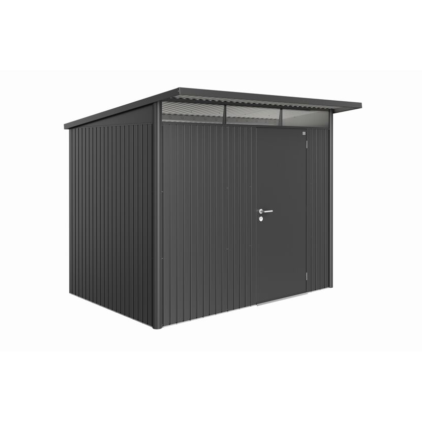 Gerätehaus 'AvantGarde' Gr. A5 dunkelgrau-metallic 260 x 220 cm mit Standardtür