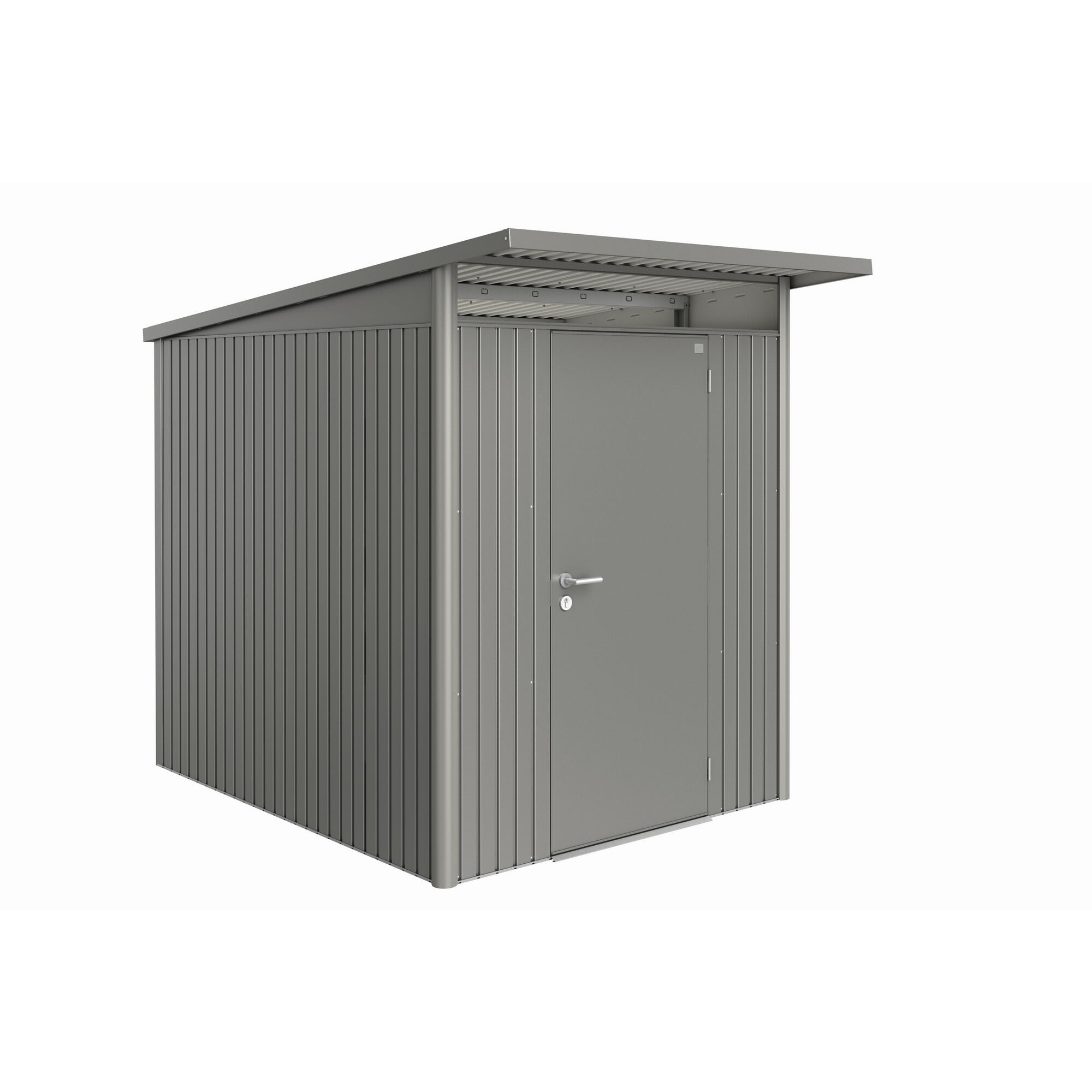 Gerätehaus Metall grau