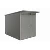 Gerätehaus 'AvantGarde' quarzgrau-metallic mit Doppeltür