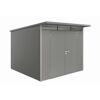 Gerätehaus 'AvantGarde' quarzgrau-metallic mit Doppeltür