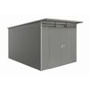 Gerätehaus 'AvantGarde' quarzgrau-metallic mit Doppeltür