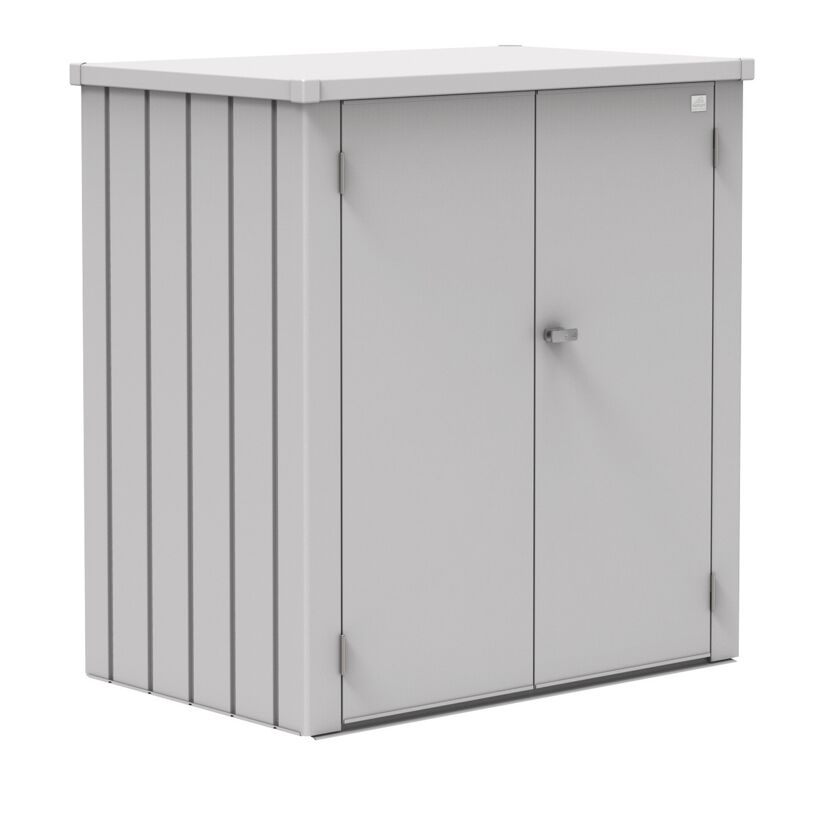 Metall Gartenschrank Romeo silber