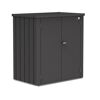Dunkelgrauer Geräteschrank aus Metall