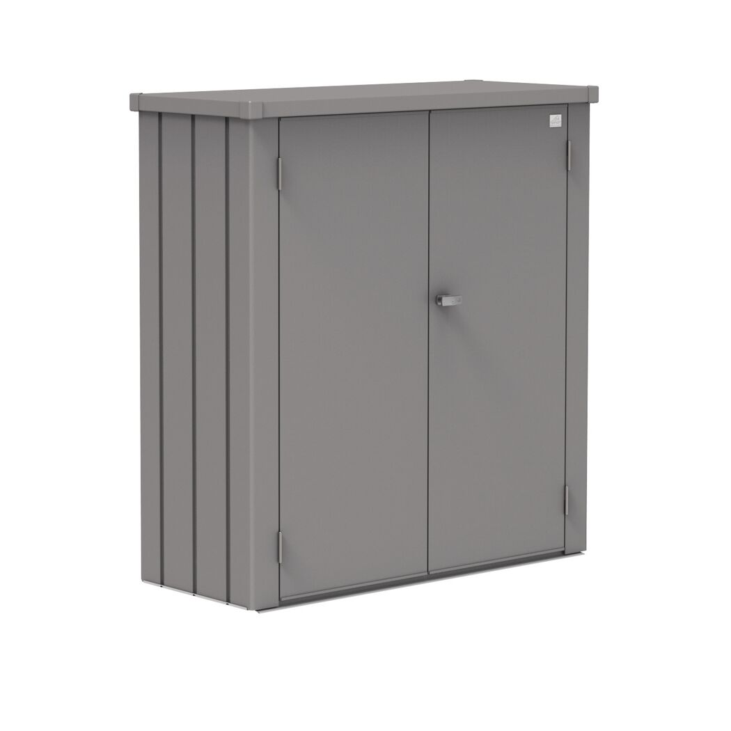 Grauer Geräteschrank Metall