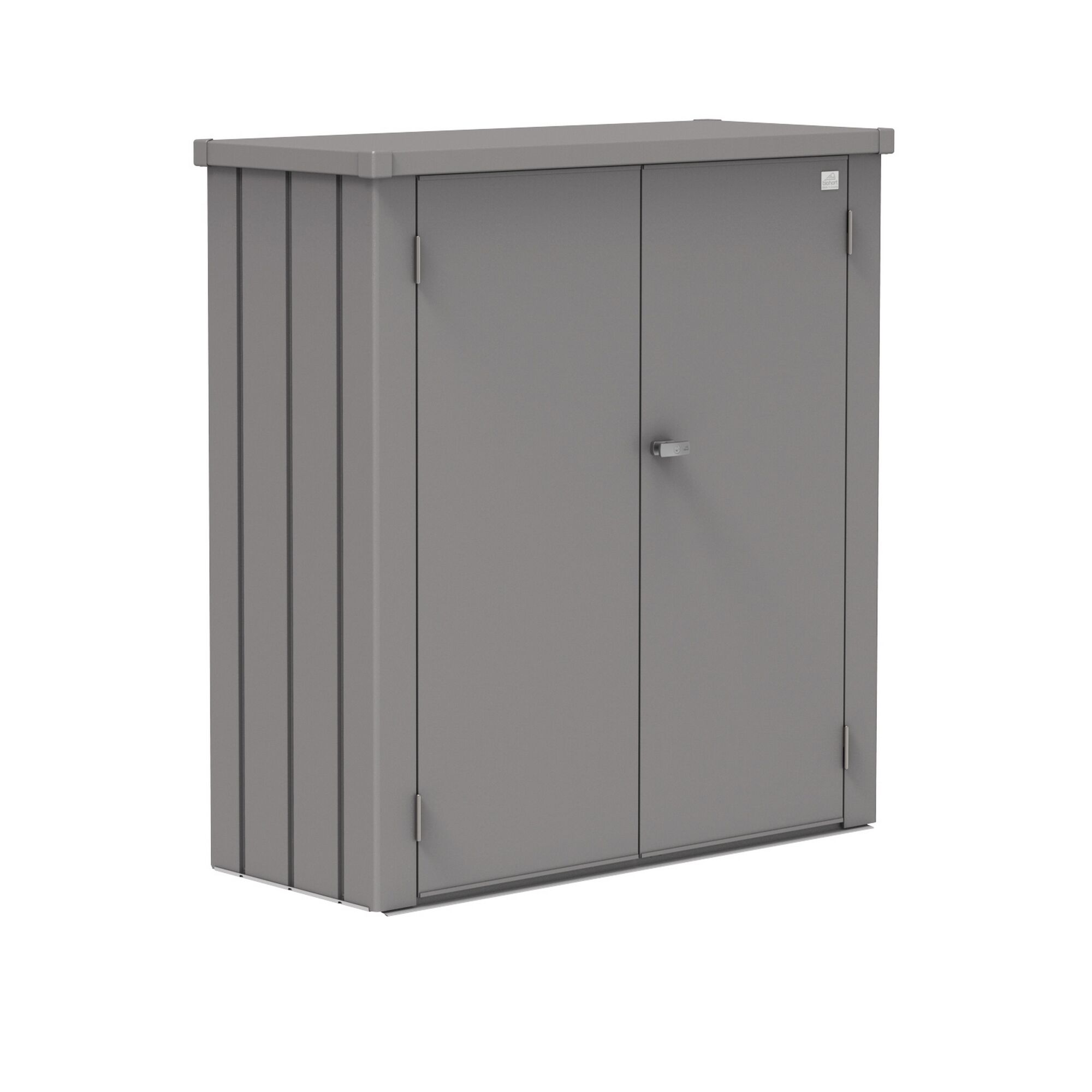 Grauer Geräteschrank Metall