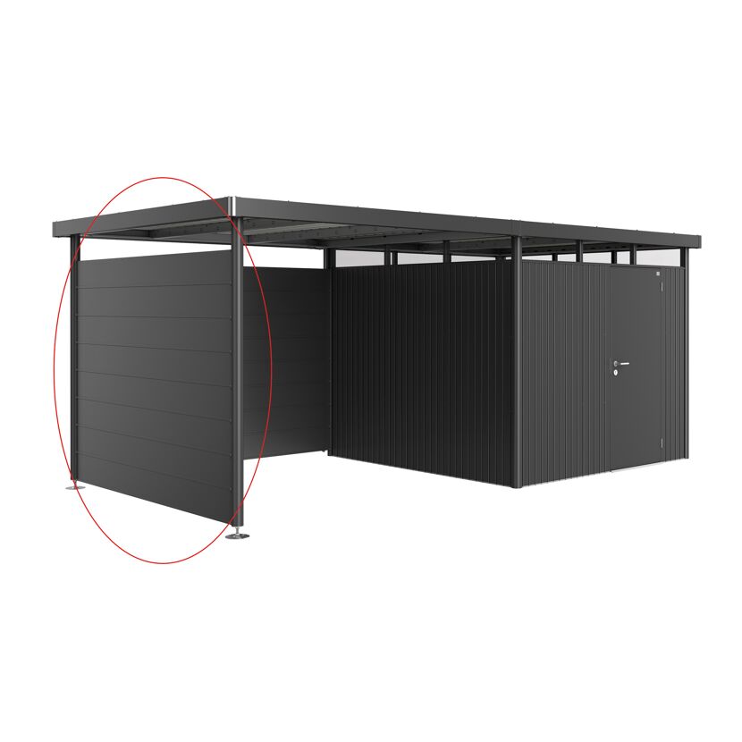 Gerätehaus HighLine mit S-Wand, dunkelgrau