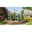 Gewächshaus Olymp 6700 ESG alu im Garten
