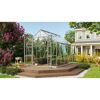 Gewächshaus Olymp 8300 ESG alu im Garten