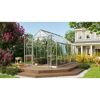 Gewächshaus Olymp 9900 ESG alu im Garten