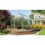 Gewächshaus Olymp 9900 ESG alu im Garten