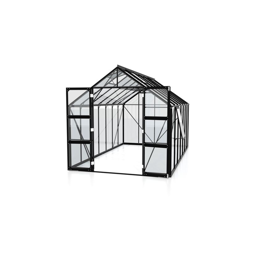 Gewächshaus Olymp 11500 ESG 6m² schwarz