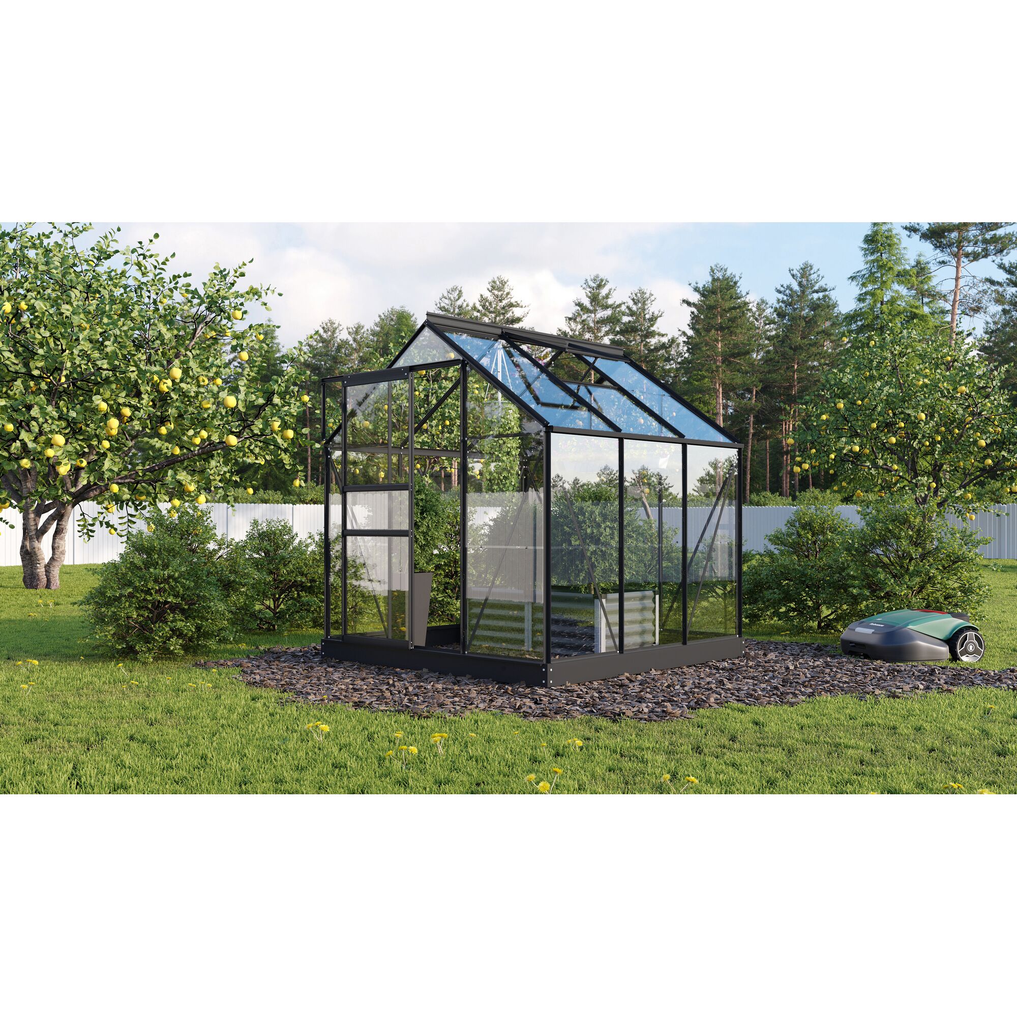 Gewächshaus Planet 3800 im Garten