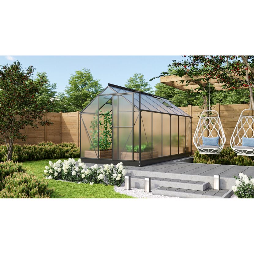 Gewächshaus GWH Triton 7500 im Garten