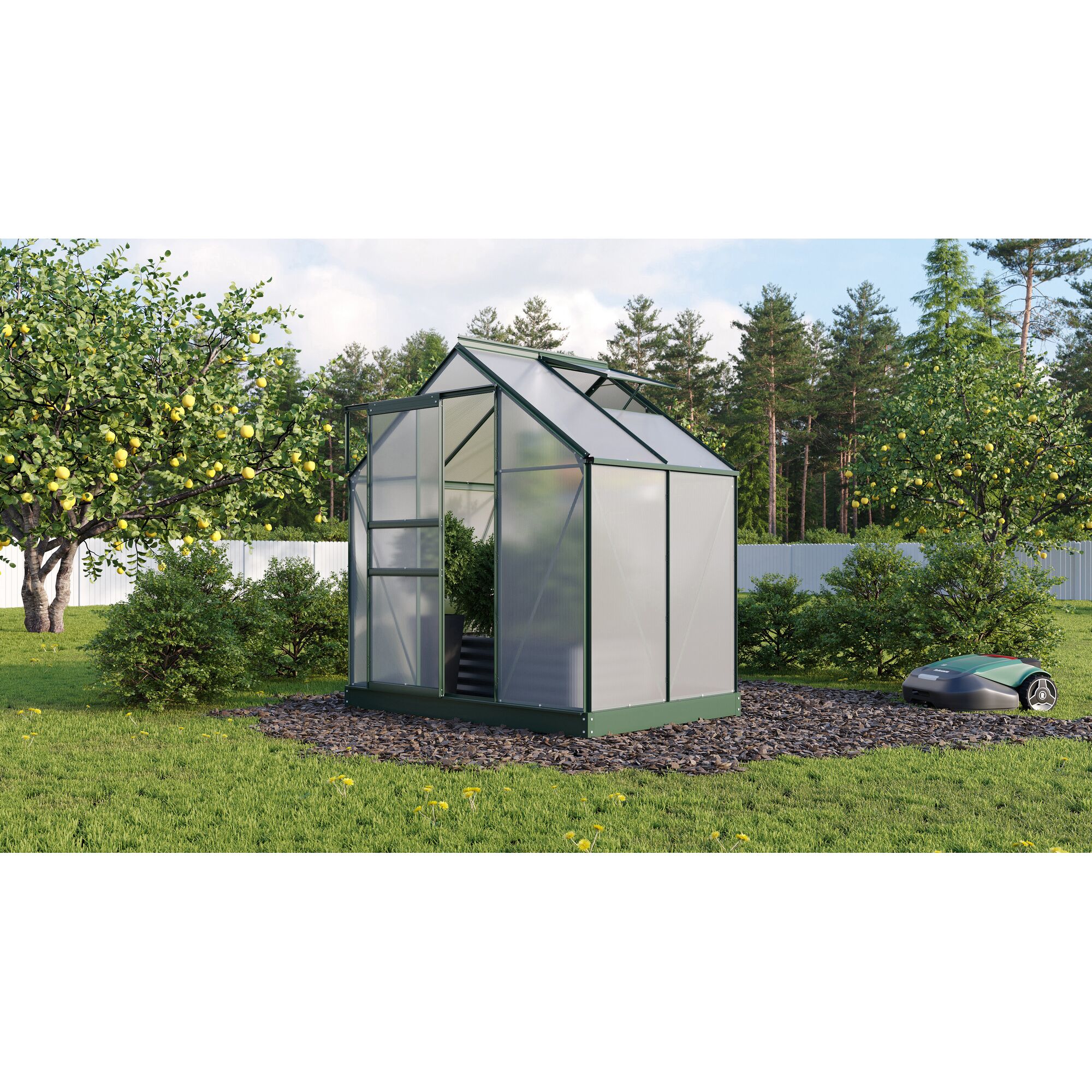 Gewächshaus Planet im Garten