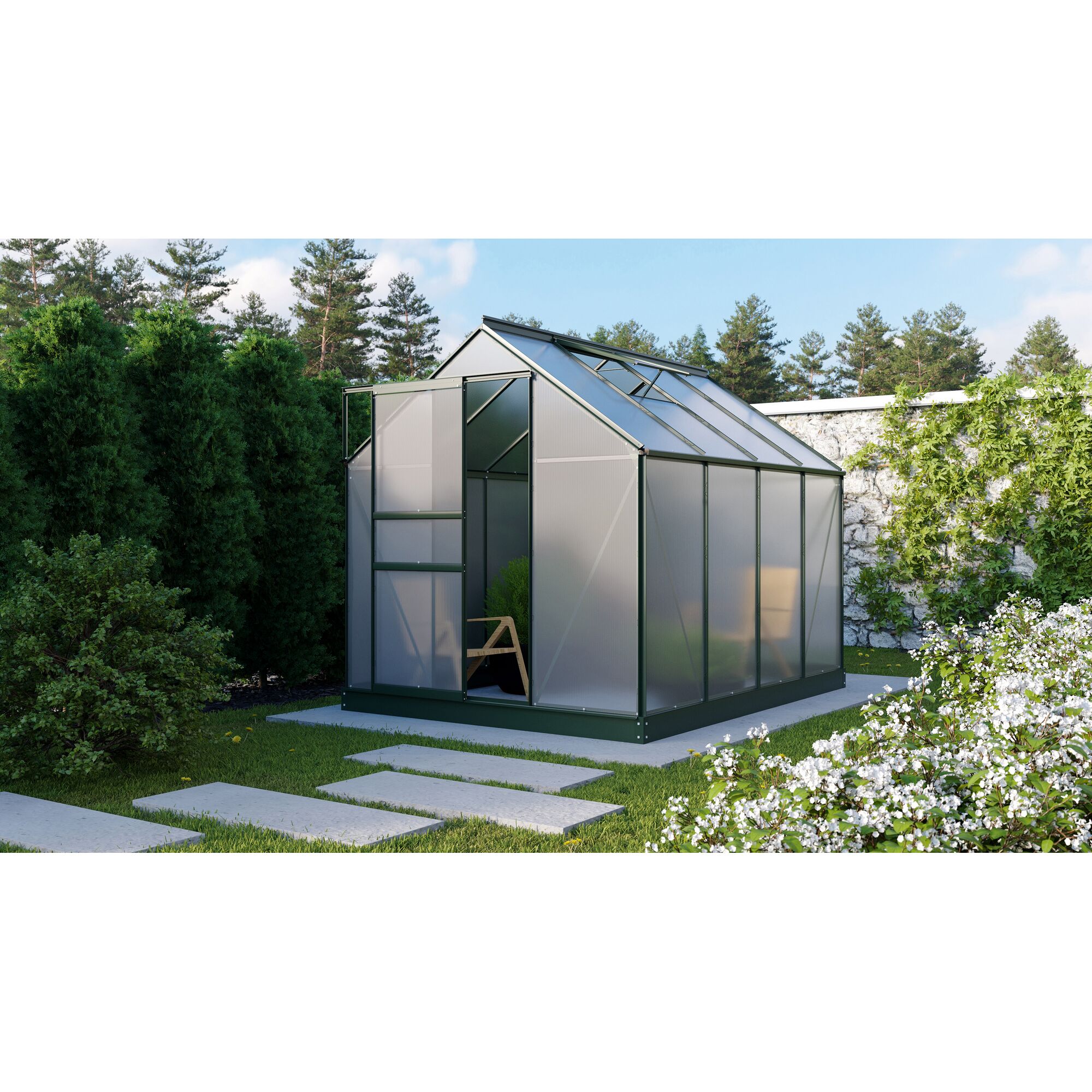 Gewächshaus Planet 5000 smaragd