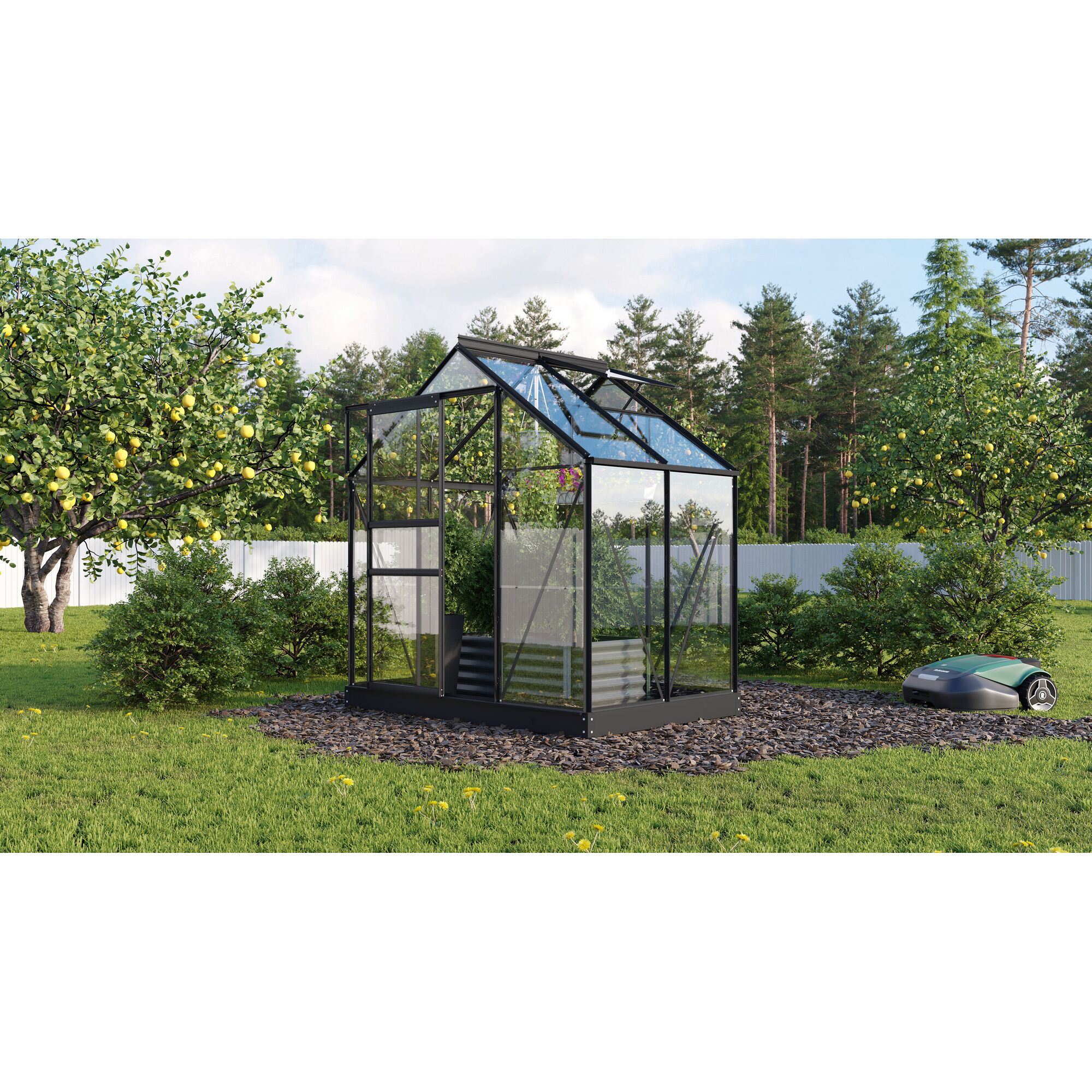 Gewächshaus Planet 2500 im Garten