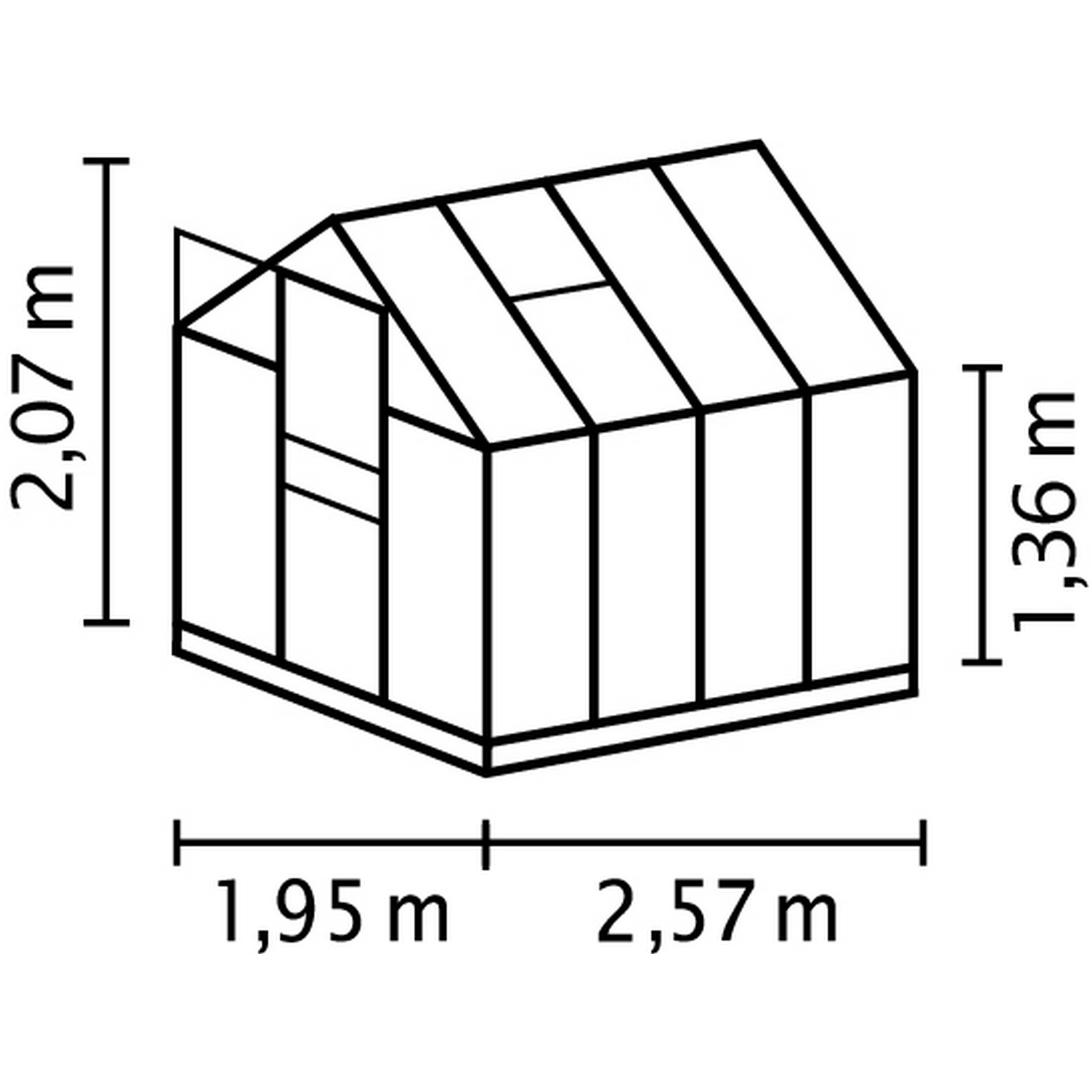 Vitavia Gewächshaus 'Planet 5000' 3 mm ...