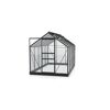 Gewächshaus GWH Planet 6200 mit offenem Fenster und Dachluke