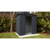 Anthrazitfarbener Garten Schuppen Gartenmanager Dream 65