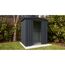 Anthrazitfarbener Garten Schuppen Gartenmanager Dream 65