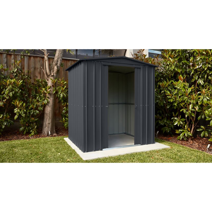 Anthrazitfarbener Garten Schuppen Gartenmanager Dream 65