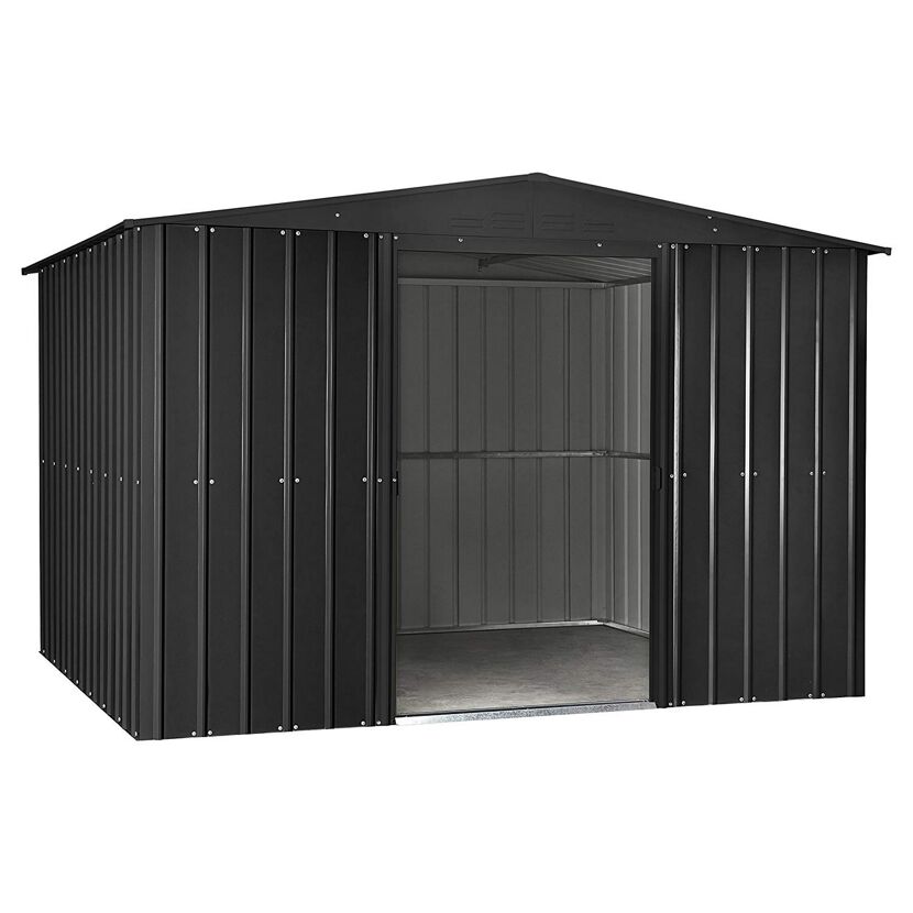 Anthrazitfarbener Gartenhaus Gartenmanager Dream 108