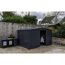 Anthrazitfarbener Gartenmanager Dream 1010 mit Roller