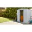 Silberner Geräteschrank Gartenmanager Dream 65