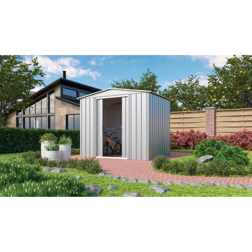 Metallgerätehaus Gartenmanager Dream 86 silber