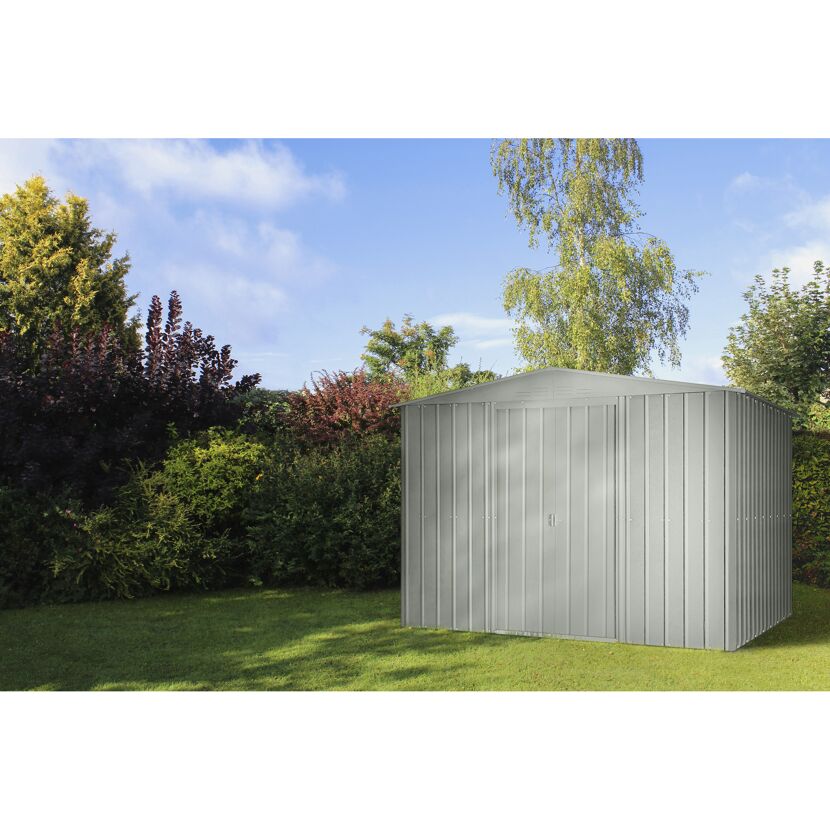 Gerätehaus Gartenmanager Dream 108 silber metallic