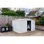 Weißes Metallgerätehaus Gartenmanager Dream 1010