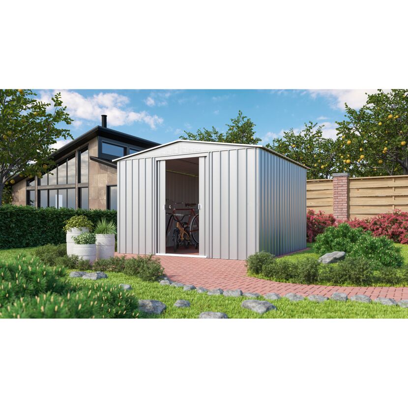 Metallgerätehaus Gartenmanager Dream 1010 silber