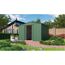 Grünes Metall-Gerätehaus Gartenmanager Dream 108 H178