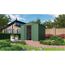 Grünes Gartenhaus Gartenmanager Dream 88 mit Fahrrädern