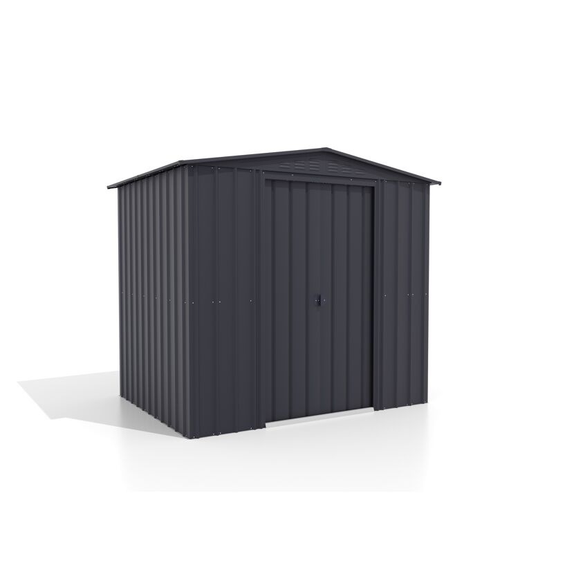 Anthrazitfarbenes Metall-Gerätehaus Tower 8 x 6