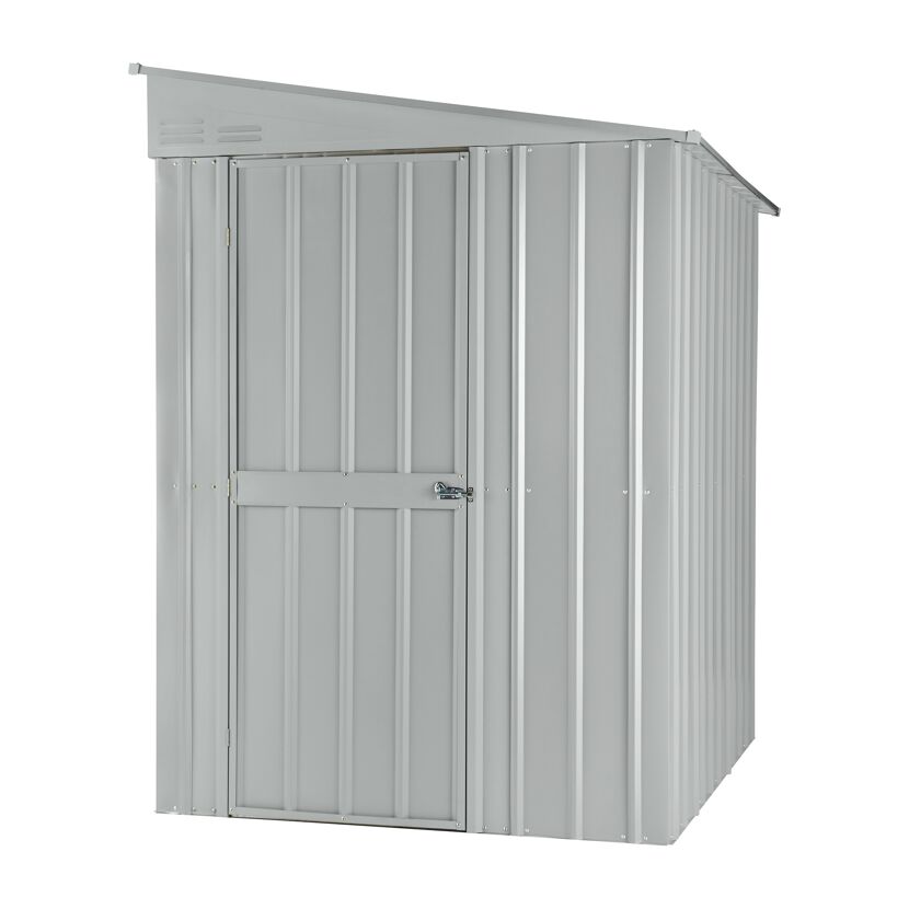 Anlehn-Gerätehaus 'Lean-To L56' silber-metallic 144 x 171 cm