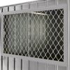 Fenster-Kit silber-metallic mit Gitter