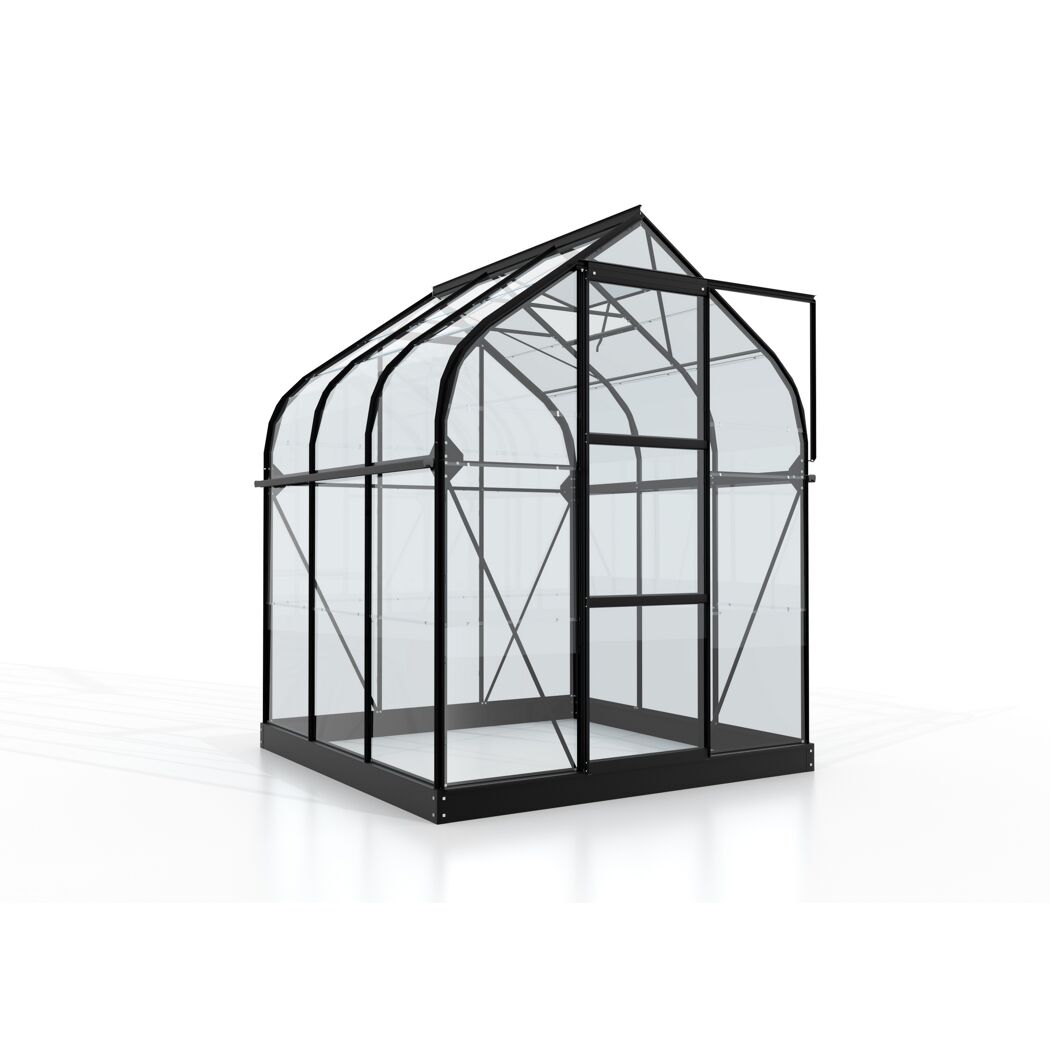 Gewächshaus Orion 3800 ESG 3mm, schwarz