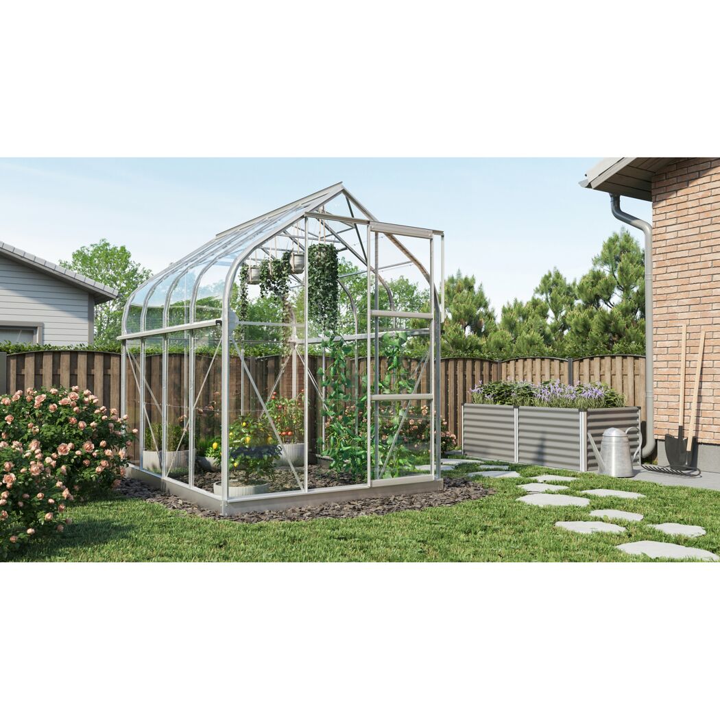 Gewächshaus Orion 5000 ESG 3 mm im Garten