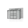 Gewächshaus Ida 5200 HKP schwarz an Betonwand