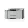 Gewächshaus Ida 7800 HKP an Betonwand