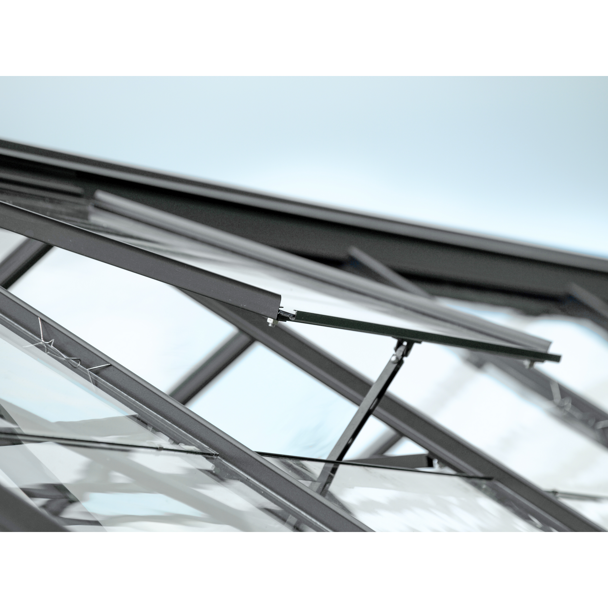 Dachfenster für Gewächshäuser, Aluminium, anthrazit 61,6 x 57,3 cm + product picture