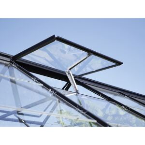Dachfenster für Gewächshäuser, Aluminium, schwarz 62 x 55 cm