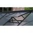 Verkleinertes Bild von Dachfenster für Gewächshäuser, Aluminium, schwarz 62 x 55 cm