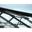 Verkleinertes Bild von Dachfenster für Gewächshäuser, Aluminium, schwarz 62 x 55 cm
