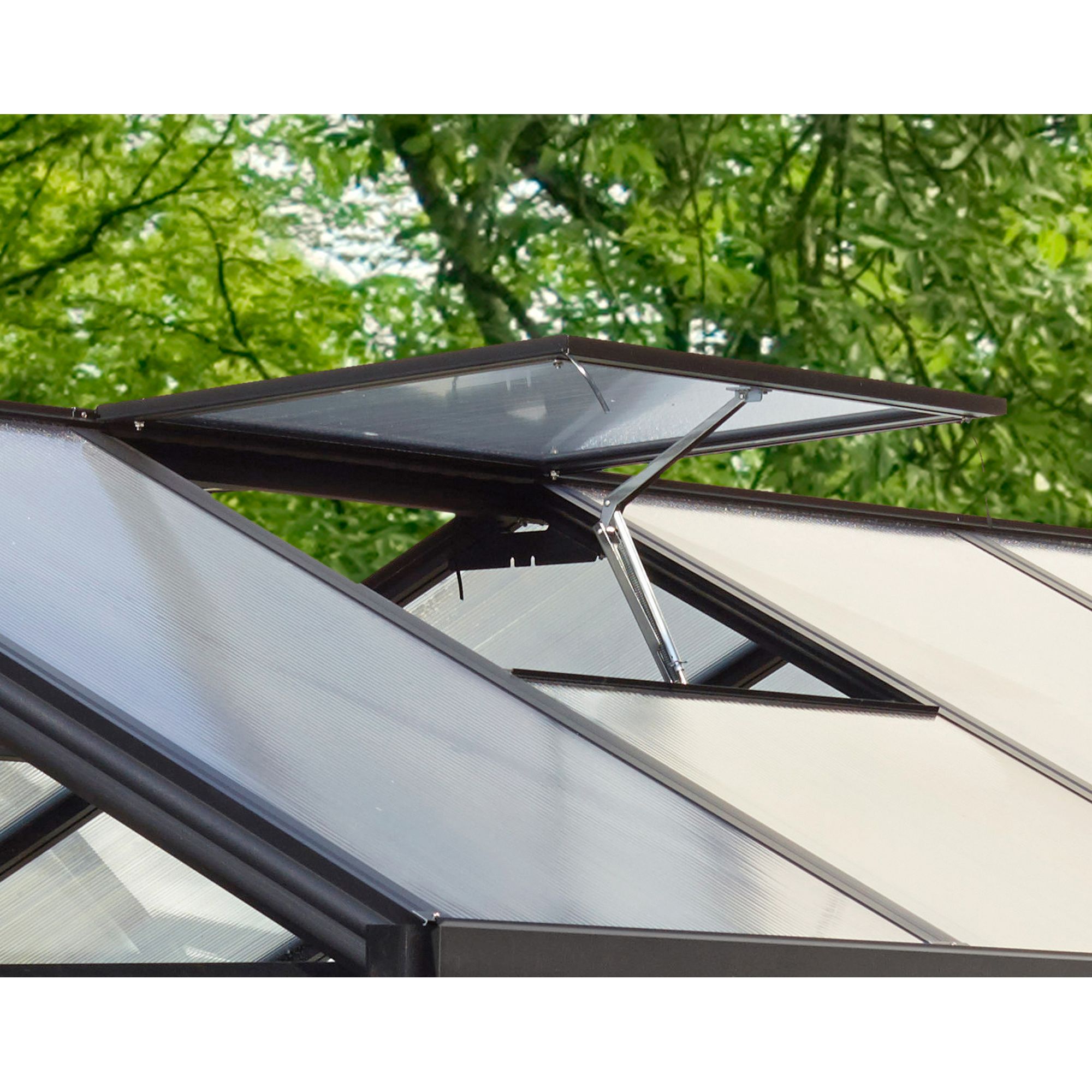 Dachfenster für Gewächshaus 'Zeus' Aluminium schwarz 73 x 70 cm + product picture