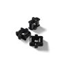 Drei schwarze Universalhalter