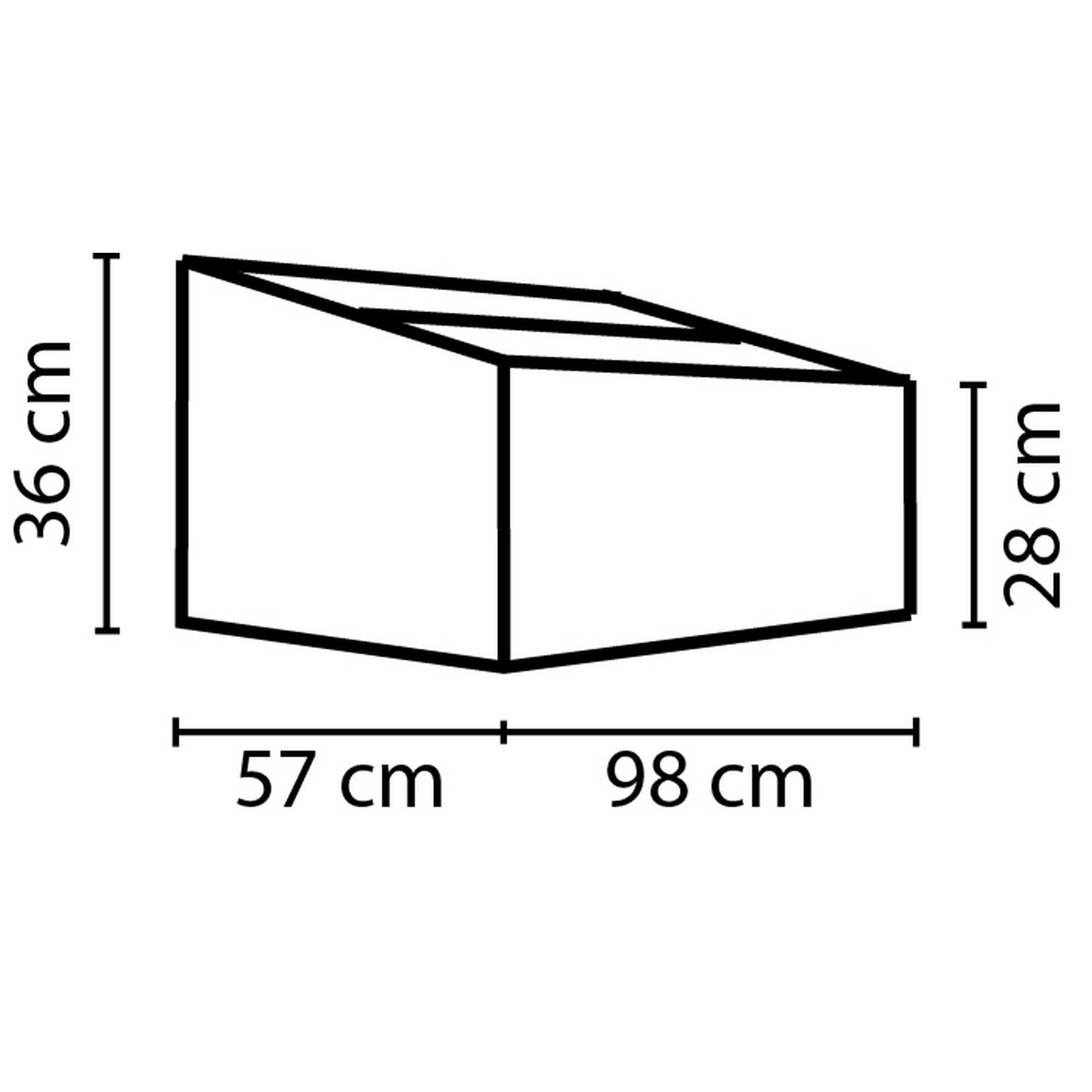 Frühbeet 'Levana 1' 98 x 36 x 57 cm vanillefarben + product picture