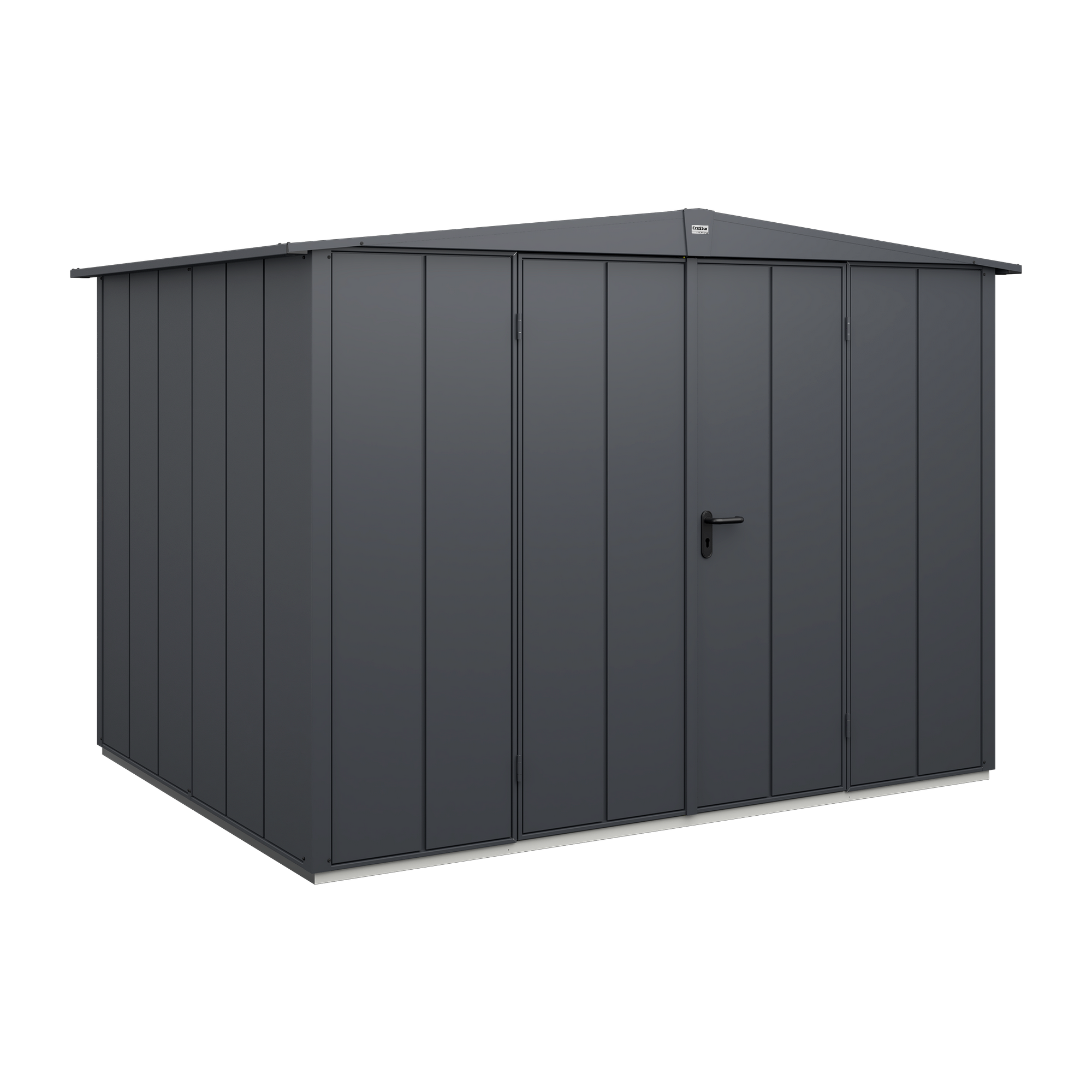 Gerätehaus 'Elegant Typ 3' anthrazit matt 288,2 x 218,2 cm, mit Doppeltür